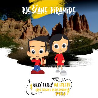 Billy i Lilly posjetili su pješčane piramide, izuzetan prirodni fenomen. Nalaze se samo devet kilome